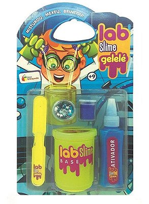 Kit Completo Laboratório De Slime Gelelé C/ Gliter Infantil