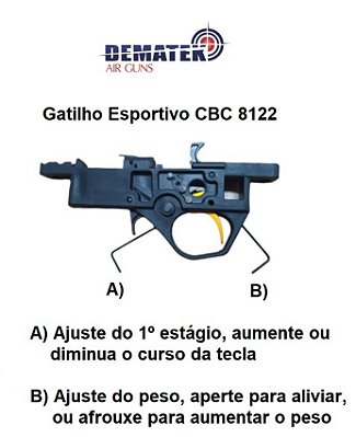 Kit com 10 Gatilho Esportivo CBC 8122