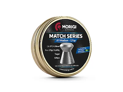 Morigi Match Target 4,5mm/.177 7,71gr - 500 un
