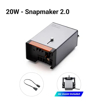 Módulo laser Snapmaker 20W 2.0 para impressoras A350T/A350/A250T/A250/F350/F250