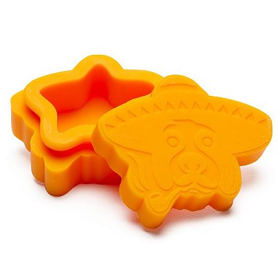 Pote de Silicone Médio 9ml Stash Laranja Silly Dog