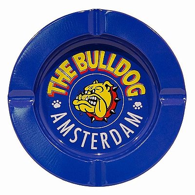 Cinzeiro de Metal Azul The Bulldog