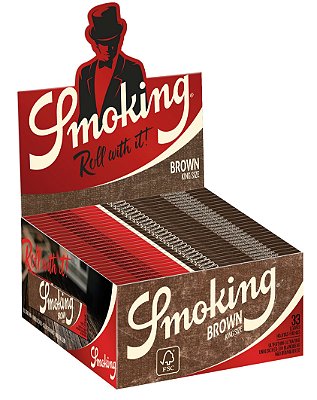 Caixa de Seda King Size Brown Smoking