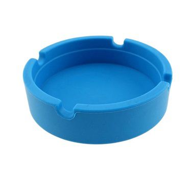 Cinzeiro de Silicone Redondo Azul