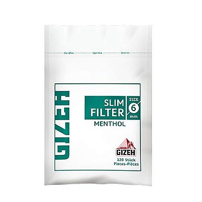 Filtro de Algodão Slim Menta GIZEH