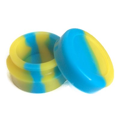 Potinho de Silicone Azul e Amarelo