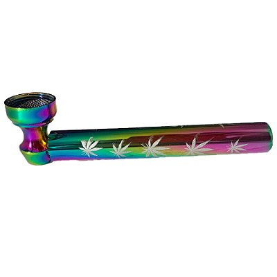 Pipe de Metal Médio Metálico Ervas