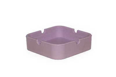 Cinzeiro de Silicone Quadrado Lilás