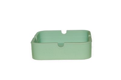 Cinzeiro de Silicone Quadrado Verde Claro