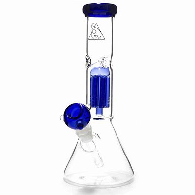 Ice Bong De Vidro Percolator II Azul 36 cm Squadafum