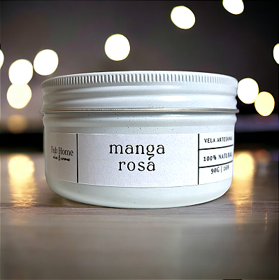 Vela Manga Rosa - 100% vegetal