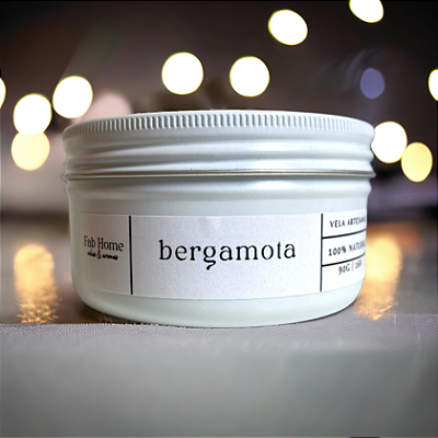 Vela Bergamota - 100% vegetal