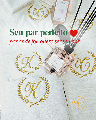 Kit 2 – Jogo de Toalhas Personalizado Casal