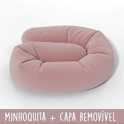 Minhoquita com capa para moises cor rosa queimado