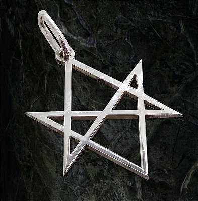 Pingente Hexagrama Unicursal Liso