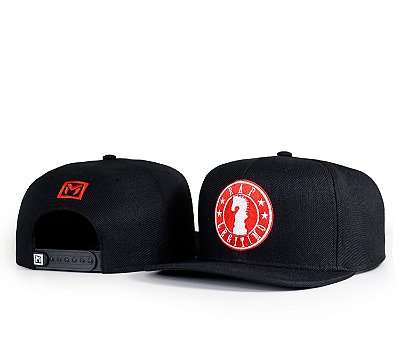 Boné Rap Legítimo Preto-logo vermelho