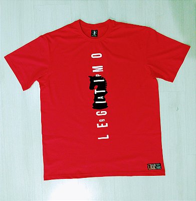 Camiseta Rap legítimo vermelha - Col 2020