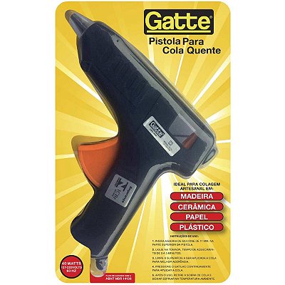 Pistola de cola quente 40w Bivolt Grande Preta