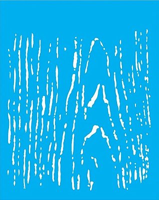 Stencil para Pintura 20 x 25cm - OPA1450 - NÓ DE MADEIRA I - OPA