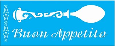 Wall Stencil para Pintura 17 x 42cm - OPA1390 - COLHER - OPA