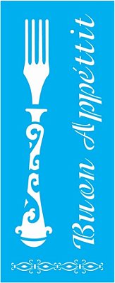 Wall Stencil para Pintura 17 x 42cm - OPA1394 - GARFO - OPA