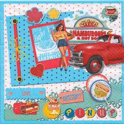 Guardanapo Decoupagem Garota Pin-Up GCD211319 - 02UN