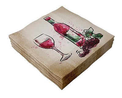 Guardanapo Decoupagem Vinho - 02UN