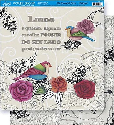 Papel para Scrapbook Dupla Face - SD-416