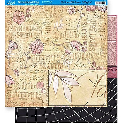 Papel para Scrapbook Dupla Face - SD-0337