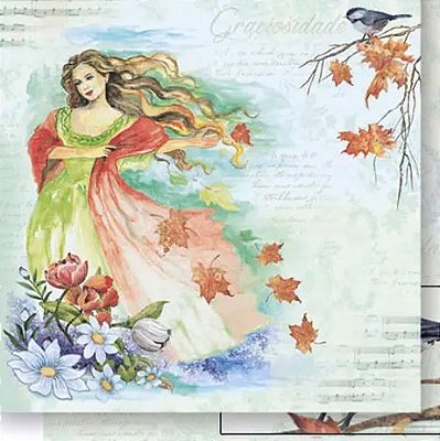 Papel para Scrapbook Dupla Face - SD-0512