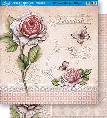 Papel para Scrapbook Dupla Face - SD-431