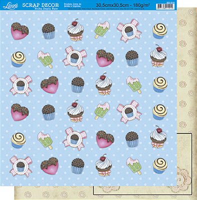 Papel para Scrapbook Dupla Face - SD-518