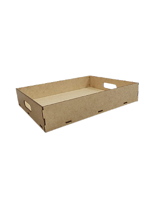 Bandeja CASTELO II 32x24,5x6cm - MDF a Laser