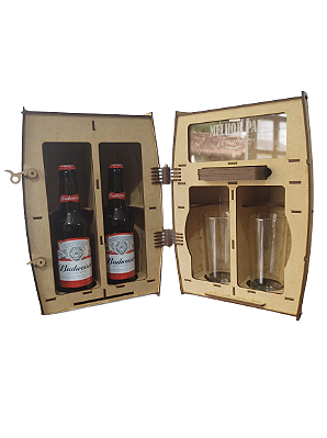 Adega Barril Porta Cerveja em MDF