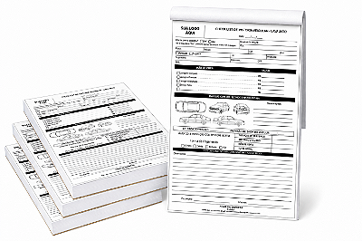 Kit 03 Talões A4 1 via Preto e Branco - 100 Folhas