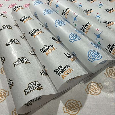 Papel Seda Personalizado 60cm x 100 metros
