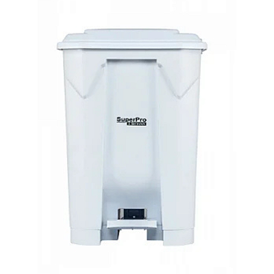 Lixeira Plástica C/Pedal 50 Litros Branca SP93550BR - Super Pro Bettanin