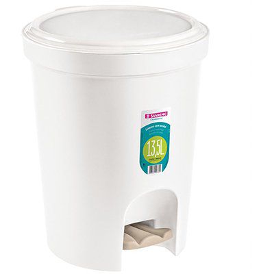 Lixeira Plastica C/Pedal 13,5L REF9351 - Sanremo