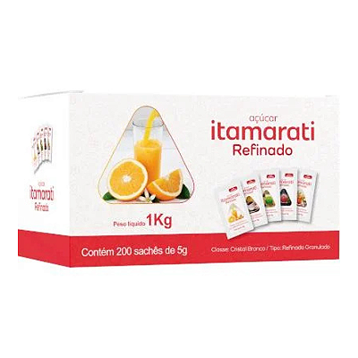 Açúcar Sachê 200x5g Refinado - Itamarati