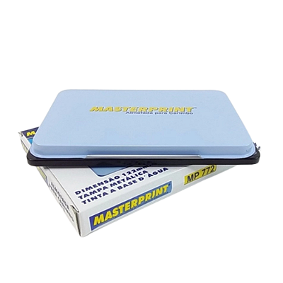 Almofada para Carimbo Nº 3 Preto Masterprint Tampa de Metal - MP773 - 311010002