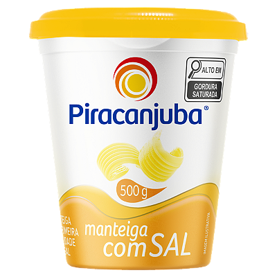 Manteiga com Sal pote 500g - piracanjuba
