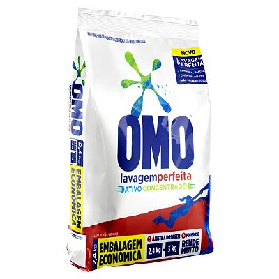 Sabão em Pó 2,4kg Lavagem Perfeita - Omo