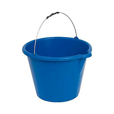 Balde plástico 12 Litros azul reforçado c/ pegador tsw-051