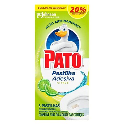 Pastilha Sanitária Citrus com 3 Unidades - Pato