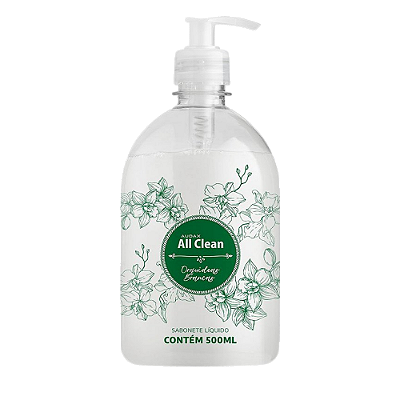 Sabonete Liq Pump 500ml All Clean Orquídeas Brancas - Audax