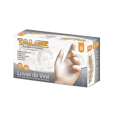 Luva Vinil C/ Pó Tam G - Talge