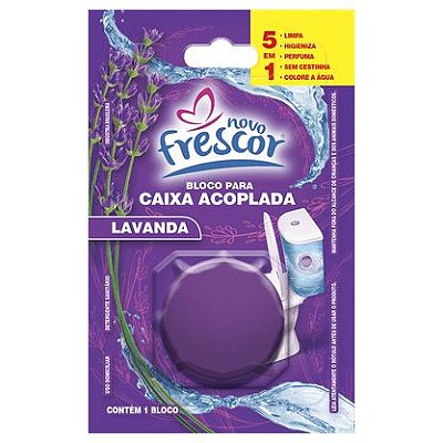 Bloco p/ Caixa Acoplada 45g Lavanda - Novo Frescor