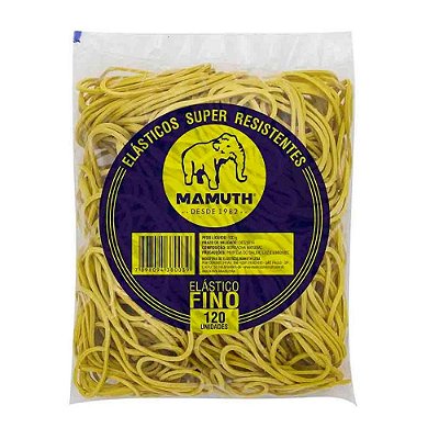 Elástico Amarelo c/60 - Mamuth