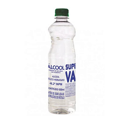 Alcool Etílico 46,2 INPML 500ML - Supervale