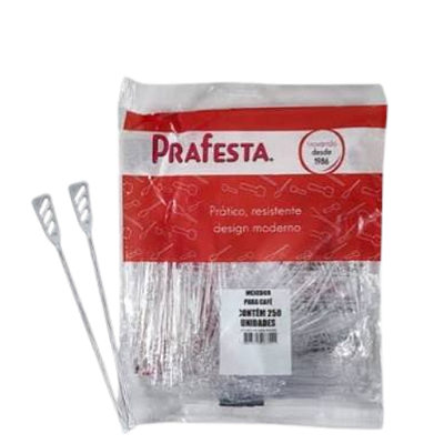 Mexedor Café Biodegradável c/250 - Prafesta